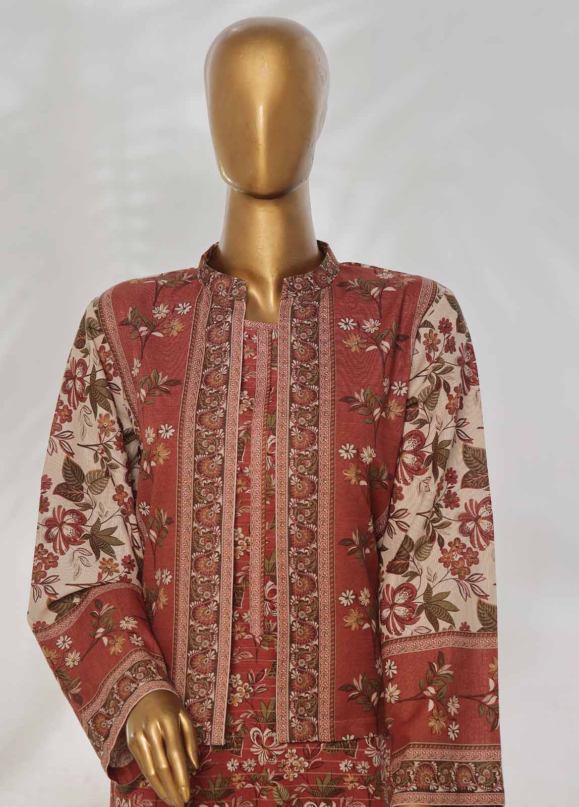 Bin Saeed WKJT-0105 Winter Khaddar Printed Coords  2025