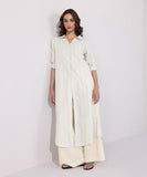Sapphire Linen Blend Striped Dress WTOPS25V3008 West RTW 2025