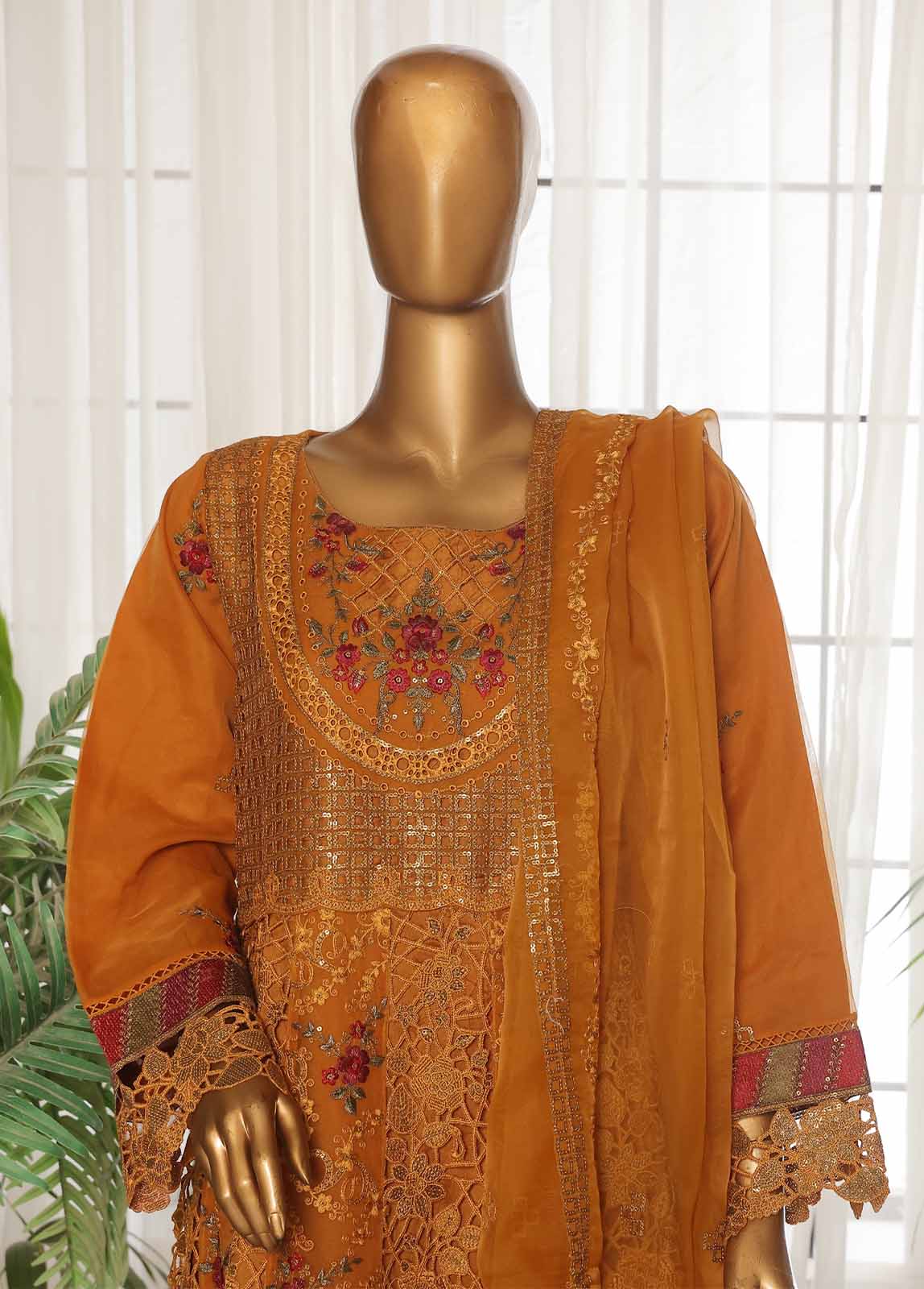 Bin Saeed ZEF-2061-F Luxury Pret Organza 2025