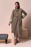 B22112 Brown Khaadi Online Spring Summer 2022