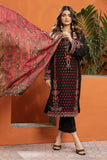 Khaadi Dull Raw Silk | Embroidered | Fabrics 3 Piece BDS240104 Black Signature Collection 2024