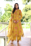 Bareeze Floral Fairy-Mustard Winter Casual Collection 2025