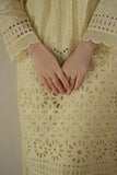 Cross Stitch Lemon Zest Chikankari 2025