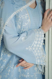 Cross Stitch Lavender Blue Mahiri Embroidered Lawn 2025
