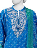 Juniad Jamshaid Blue Lawn Embroidered 2PC-JLAWN-S-JDS-25-1001-S Summer Pret 2025