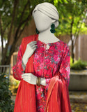 Junaid Jamshaid 2PC-JLAWN-S-JDS-25-1071 Pink Lawn Embroidered Shades Of Summer 2025