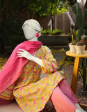 Junaid Jamshaid 2PC-JLAWN-S-JDS-25-1072 Pink Lawn Embroidered Shades Of Summer 2025