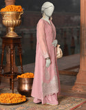 Junaid Jamshaid 3PC-JJLS-S-JFU-25-705 Lilac Organza Embroidered Shades Of Summer 2025