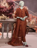 Junaid Jamshaid 3PC-JLAWN-S-24-473 Brown Jacquard Yarn Dyed Shades Of Summer 2025