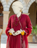 Junaid Jamshaid Maroon Paper Cotton 3 PC JJPW-S-JPS-24-3926 Casuals Eid Prets Collection 2024