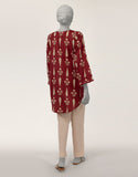 Junaid Jamshaid JSS26584S Maroon Spring Lawn 2026