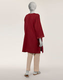 Junaid Jamshaid JSS26594S Maroon Spring Lawn 2026