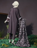 Junaid Jamshaid 3PC-JJLS-W-JW-24-1744 Grey Cambric Embroidered Shades Of Summer 2025
