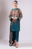 Alkaram Online Ss-03-22 Teal Spring Summer 2022 - Pakistani Branded Clothes