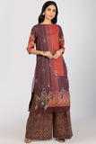 Alkaram Online Ss-42.1-22 Maroon Spring Summer 2022 - Pakistani Branded Clothes
