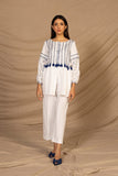 Sapphire ST ACC 40 1 Embroidered Cotton Satin Shirt Winter Vol 1 RTW 2022