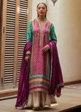 Farah Talib Aziz Carine Emerald Kurta And Dupatta Tim Tim Luxe Silk Pret 2