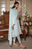 Cross Stitch Blue Glaze 3PC Chikenkari Lawn