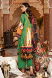 Zebaish Green Rose Schiffli Embroidered Lawn 2022