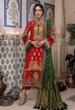 Adan's Libas Red Bush Schiffli Jacquard Lawn 2022