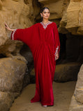 Zainab Chottani Capri Red Luxury Velvet Pret Formals