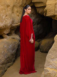 Zainab Chottani Capri Red Luxury Velvet Pret Formals