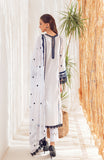 Alzohaib B&WECS-22-07 Black White Embroidered Chikankari Series 2022