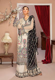 Adans Libas Floral White Luxulia Embroidered Chiffon 2021