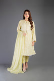 Bareeze Shadow Work 1 Er687 Green Dress