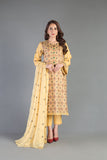 Bareeze Ethnic Rhythum Ch3369 Yellow Dress