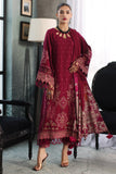 Charizma PS3-24 Poshima Embroidered Leather With Printed Wool Shawl