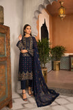 Bareeze Maah E Ro Ch3163 Navy Blue Dress