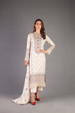 Bareeze Ajrak 1 Ch3347 Off White Dress