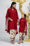 Maria B DW-EA23-24-Red Luxury Casual Prets Vol 2