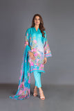 Bareeze Printed Pr797 Ferozi Dress