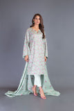 Bareeze Russian Flowers Bnl1040 Aqua Dress