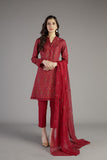 Bareeze Vintage Baroque Bnl1219 Maroon Dress