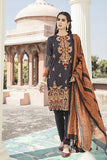 Cross Stitch Black Escape - 3 Piece Dastaab Khaddar Linen V2 2021
