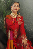 Charizma PS3-21 Poshima Embroidered Leather With Printed Wool Shawl