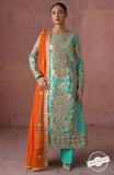 Maryum N Maria The Ocean Flower (QFD-0052) Naqsh Chiffon Formals