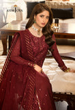 Asim Jofa Chanderi Cotton, Maroon Jhilmil Collection