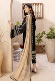 Adan Libas Pearl Black Elizabeth Embroidered Lawn