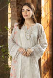 Adan Libas Swiss Coffee Fuchsia Embroidered Chikankari Lawn