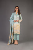 Bareeze Printed Pr37 Blue Dress