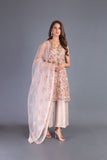 Bareeze Floral Blush Ch3083 Beige Dress