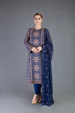 Bareeze Floral Legacy Ch3248 Blue Dress