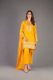Bareeze Haleema Sultan Ch3308 Mustard Dress