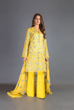 Bareeze Summer Hues Mc676 Yellow Dress