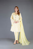 Bareeze Shadow Work Er675 Yellow Dress