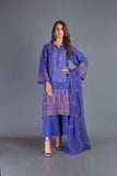Bareeze Native Abstraction Ch3228 Purple Dress